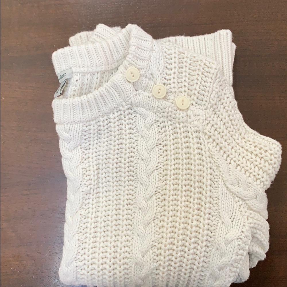 L.L. Bean cream sweater